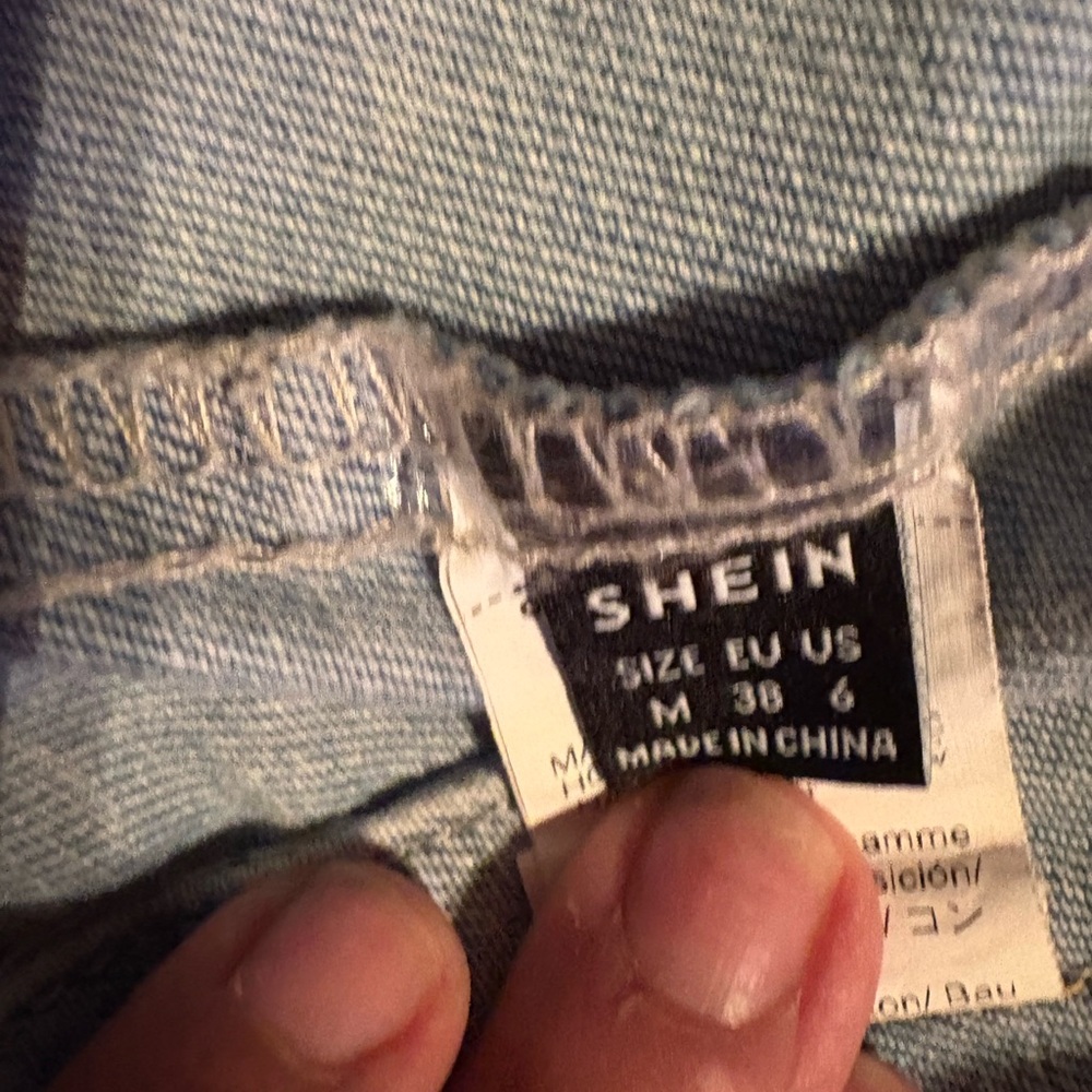 SHEIN Light Blue Denim Jacket - Picture 2 of 4